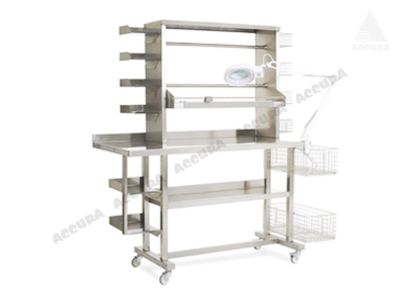 WORKING TABLE FOR LAB - FULLY STAINLESS STEEL 1